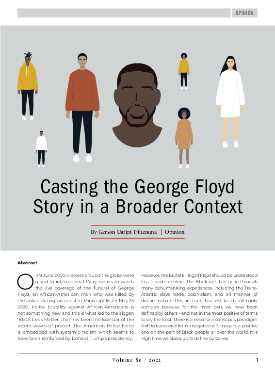 (PDF) Casting the George Floyd story in a broader context