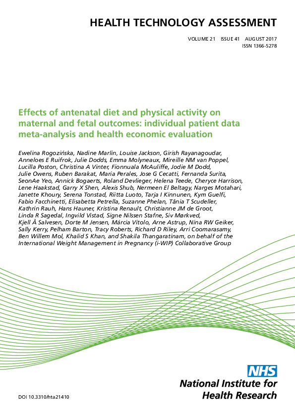 (PDF) Antenatal Diet and Activity: Impact on Maternal and Fetal Health