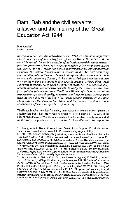 (PDF) Ram, Rab and the civil servants: a lawyer and the making of the ...