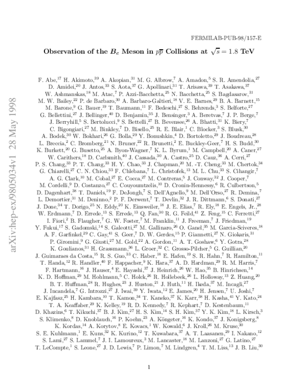 Observation of theBcMeson inpp¯Collisions at√s=1.8TeV