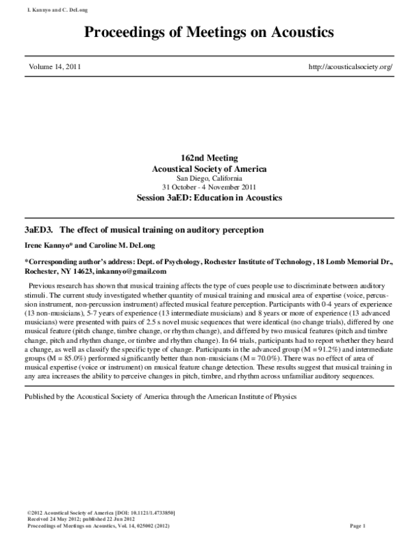 (PDF) Proceedings of Meetings on Acoustics
