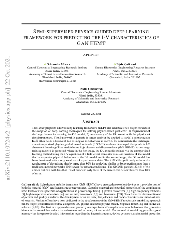  pdf semi supervised physics guided deep learning framework an