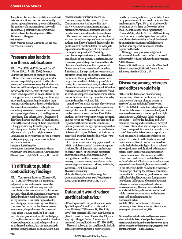 (PDF) Data audit would reduce unethical behaviour | Adil Shamoo ...