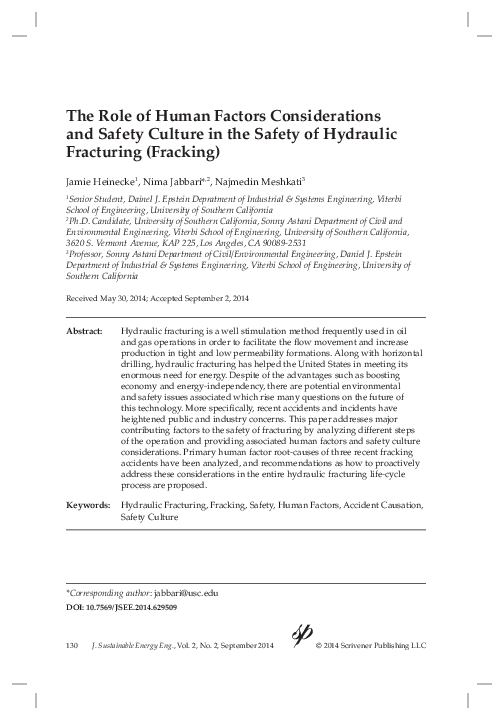 (PDF) The Role of Human Factors Considerations and Safety Culture in ...