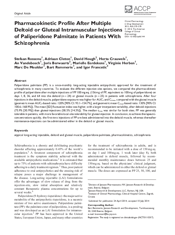 (PDF) Pharmacokinetic profile after multiple deltoid or gluteal ...