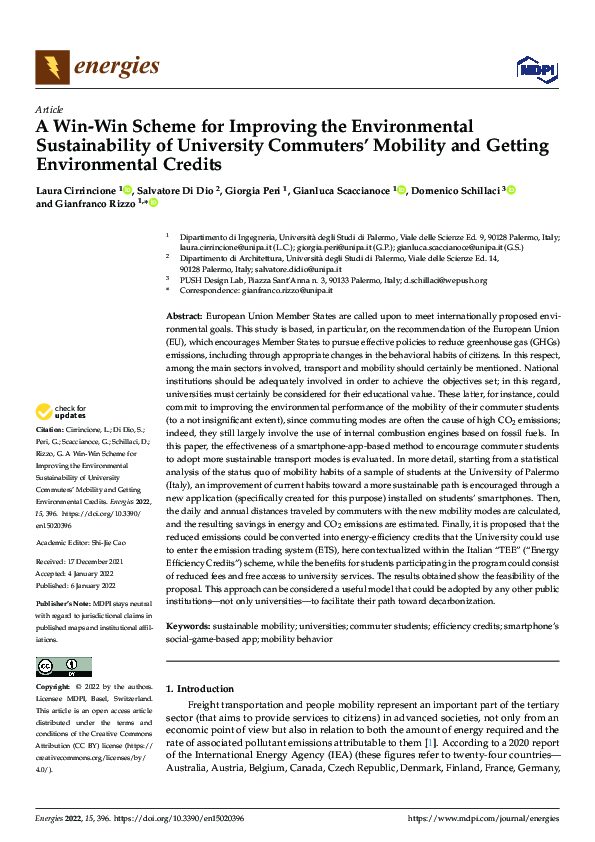 (PDF) A Win-Win Scheme for Improving the Environmental Sustainability ...