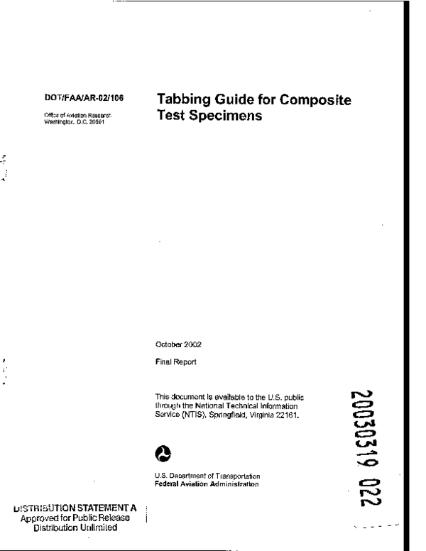 (PDF) Tabbing Guide for Composite Test Specimens