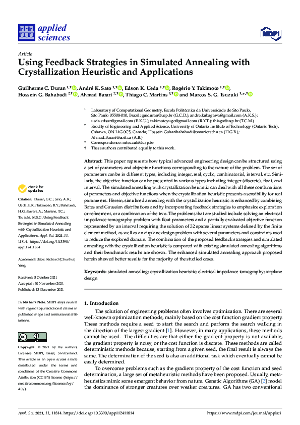 (PDF) Using Feedback Strategies in Simulated Annealing with ...