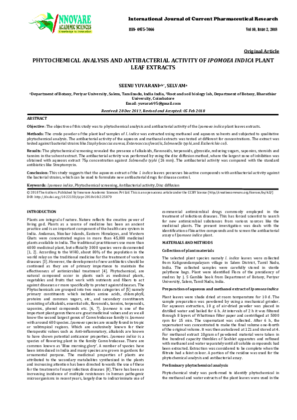 (PDF) Phytochemical analysis and antibacterial activity ofVitex agnus ...
