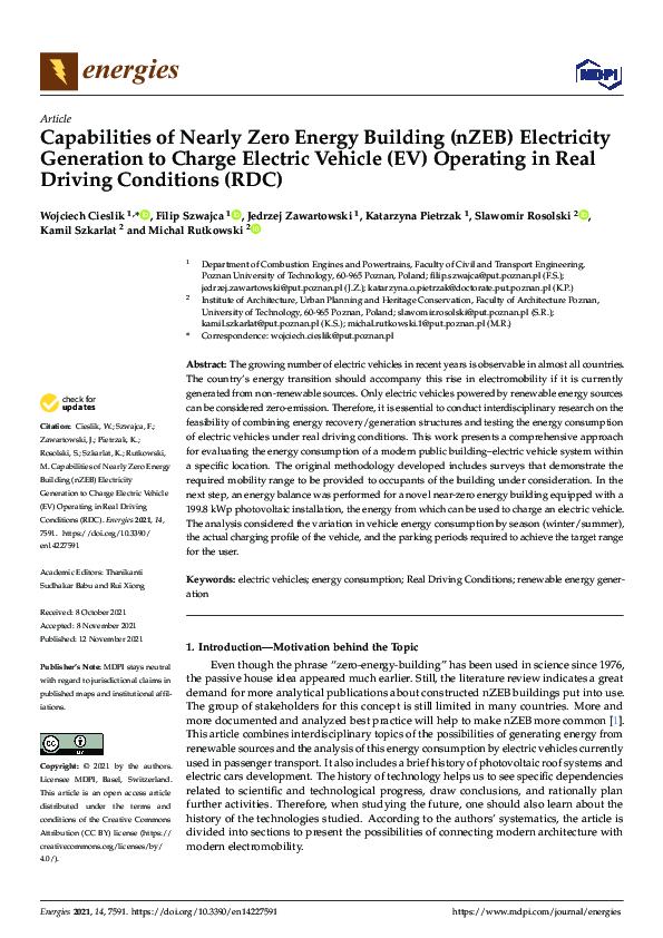 (PDF) Capabilities of Nearly Zero Energy Building (nZEB) Electricity ...