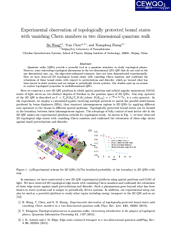 (PDF) Experimental Observation of Topologically Protected Bound States ...