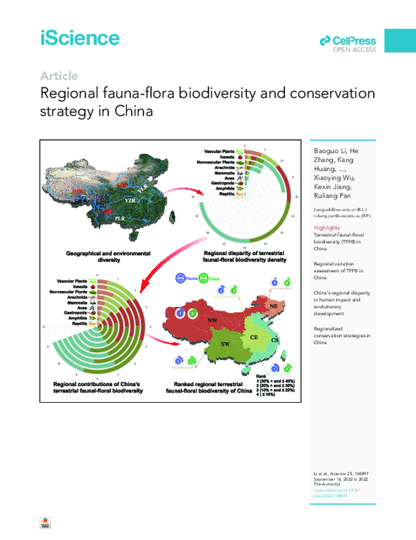 (PDF) Regional fauna-flora biodiversity and conservation strategy in China