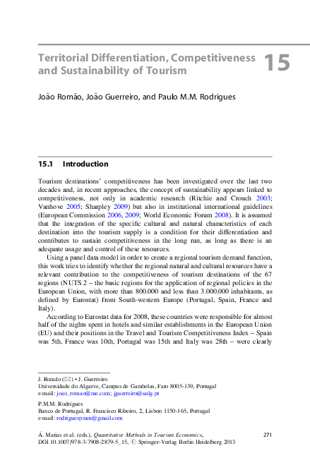 (PDF) Territorial Differentiation, Competitiveness and Sustainability ...