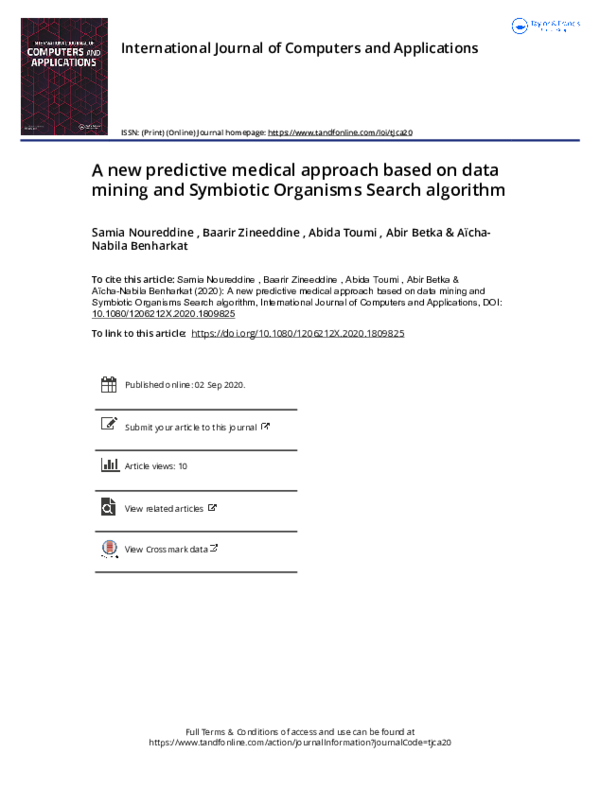 (PDF) A new predictive medical approach based on data mining and ...