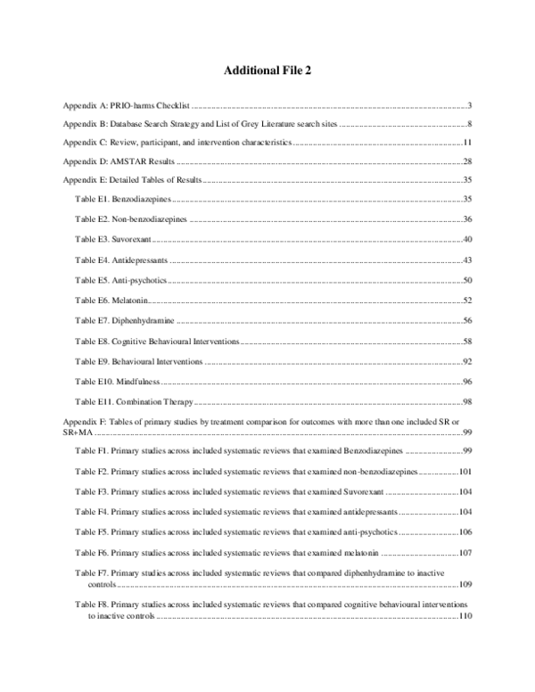 (PDF) MOESM2 of Comparative effectiveness and safety of pharmacological ...