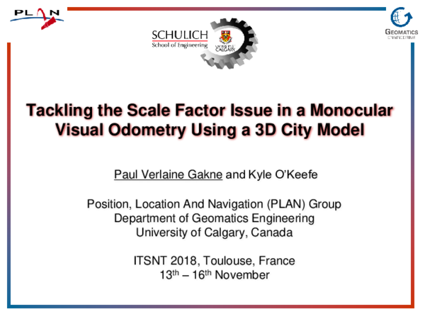 (PDF) Tackling the Scale Factor Issue in a Monocular Visual Odometry ...