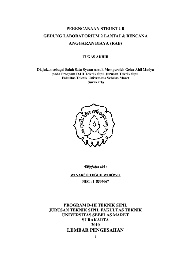 ABU 5500 -Ｃ3 PDF) Perencanaan struktur gedung laboratorium 2 lantai & rencana