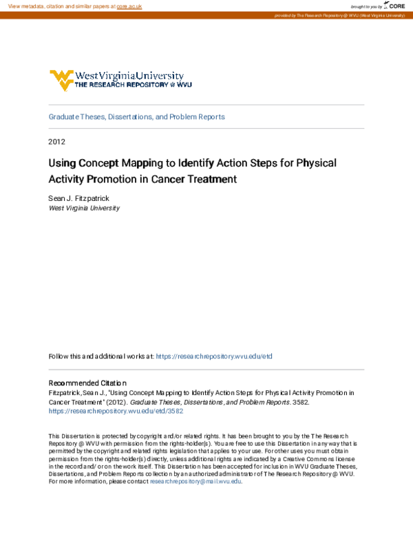 (PDF) Using Concept Mapping to Identify Action Steps for Physical ...