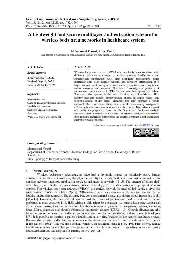 (PDF) A lightweight and secure multilayer authentication scheme for ...