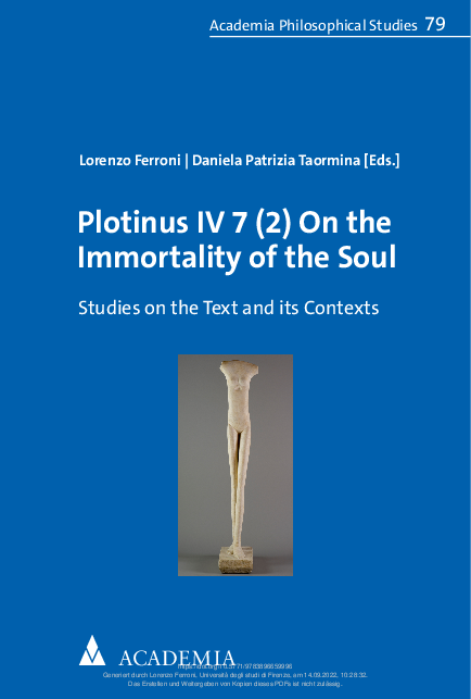 (PDF) Plotinus on the Immortality of the Soul
