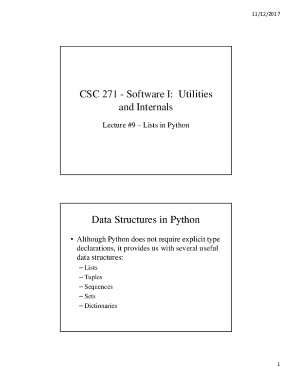 (PDF) Data Structures in Python