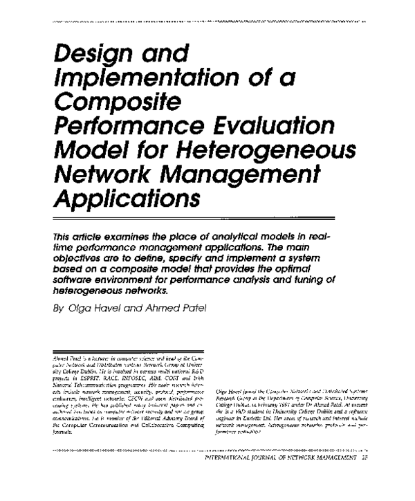 (PDF) Design and Implementation of a Composite Performance Evaluation ...