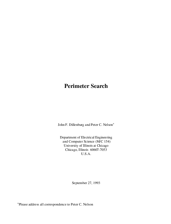 (PDF) Perimeter search