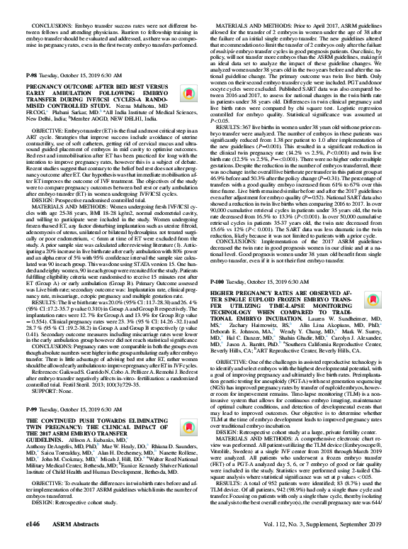 (PDF) The continued push towards eliminating twin pregnancy: the ...