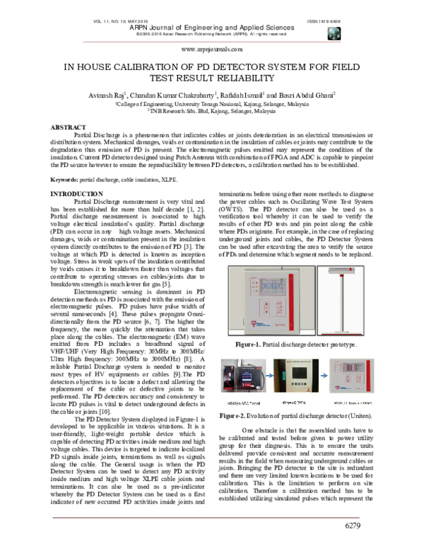 (PDF) In house calibration of pd detector system for field test result ...