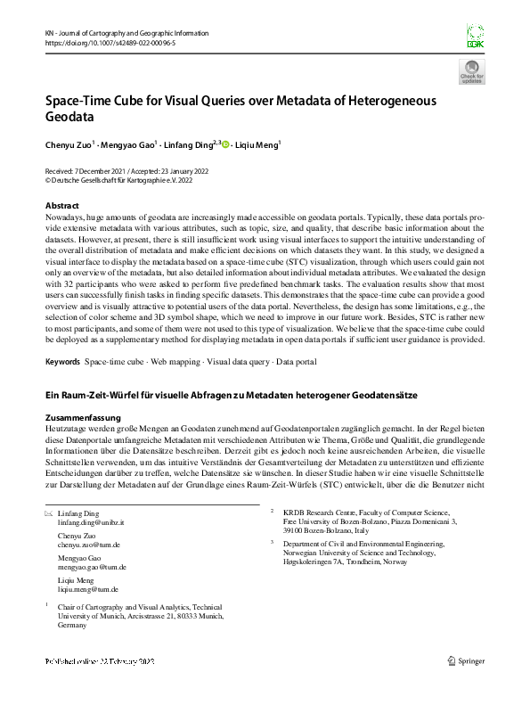 (PDF) Space-Time Cube for Visual Queries over Metadata of Heterogeneous ...