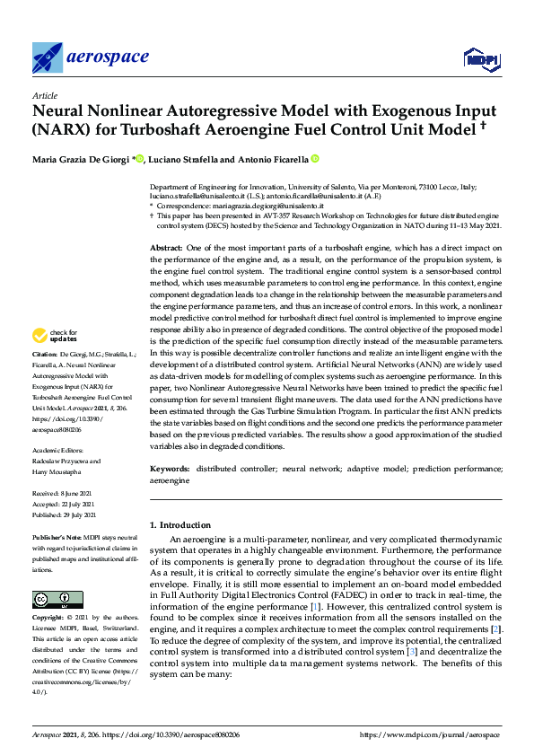(PDF) Neural Nonlinear Autoregressive Model with Exogenous Input (NARX ...