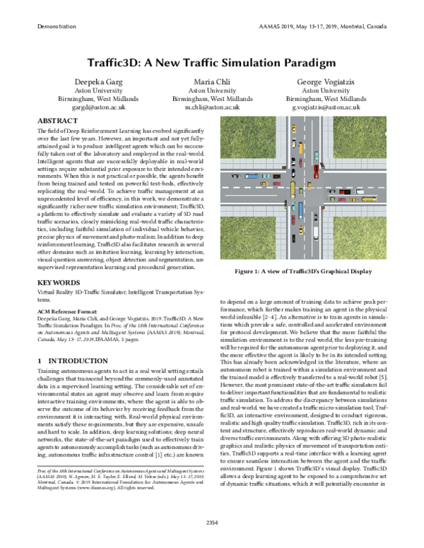 (PDF) Traffic3D: A New Traffic Simulation Paradigm