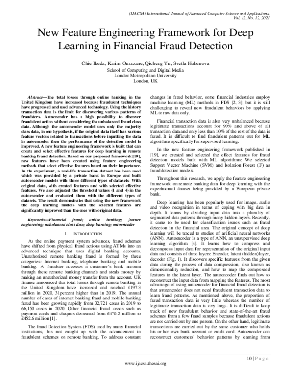 (PDF) New Feature Engineering Framework for Deep Learning in Financial ...
