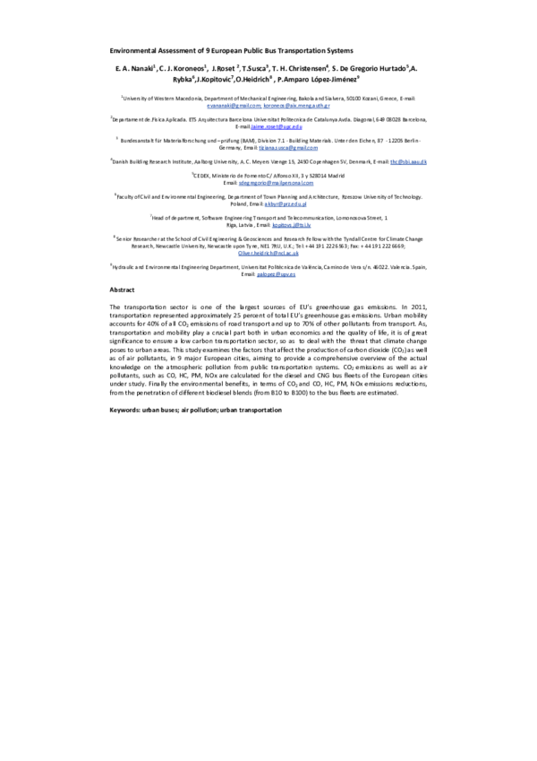(PDF) Environmental assessment of 9 European public bus transportation ...