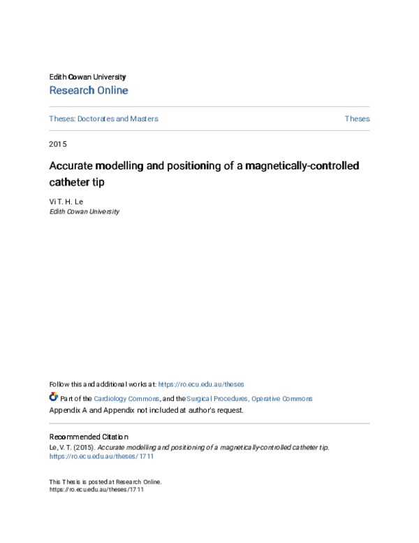 (PDF) Accurate modelling and positioning of a magnetically-controlled ...