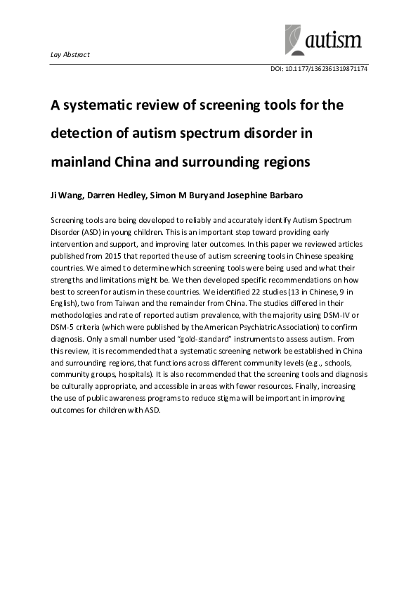 (PDF) AUT871174_Lay_Abstract – Supplemental material for A systematic ...