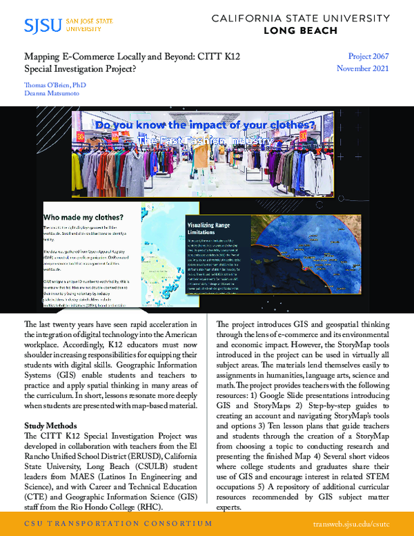 (PDF) Mapping E-Commerce Locally and Beyond: CITT K12 Special ...