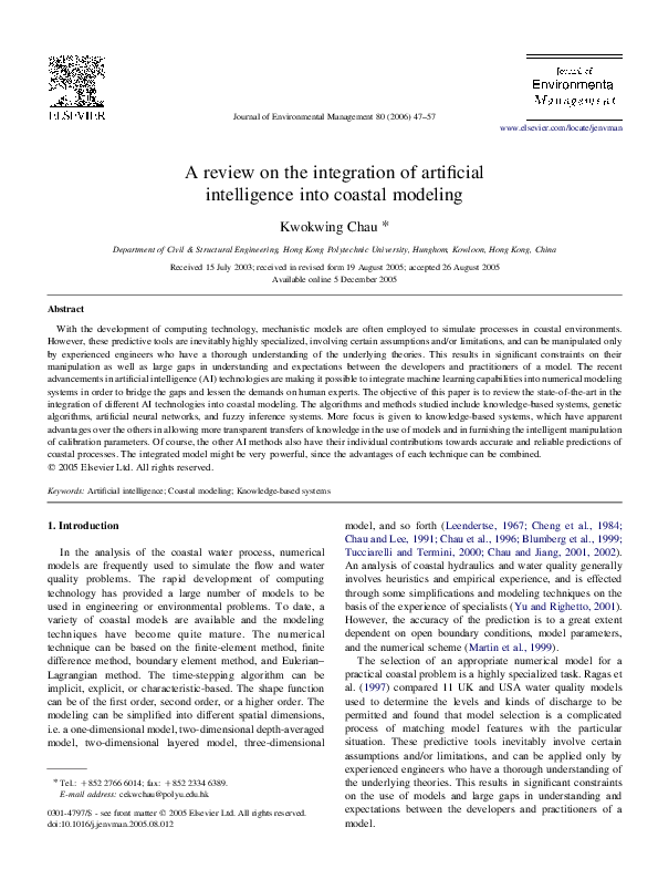 (PDF) A review on the integration of artificial intelligence into ...
