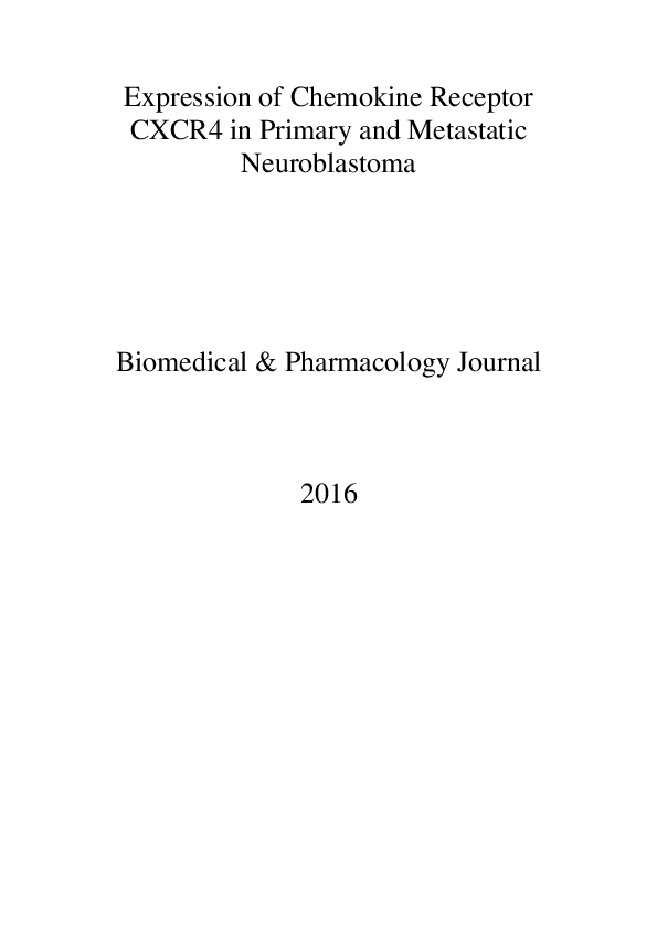 (PDF) Expression of Chemokine Receptor CXCR4 in Primary and Metastatic ...
