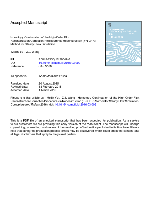  pdf homotopy continuation of the high order flux reconstruction