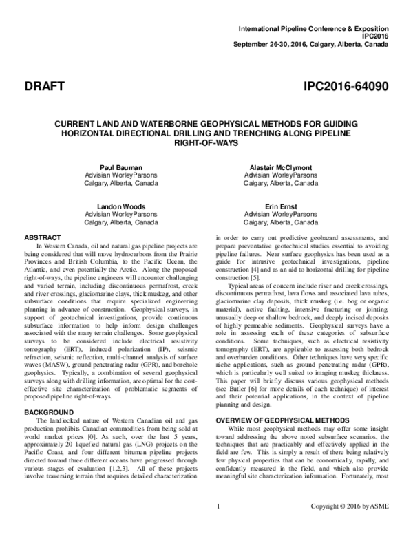(PDF) Current Land and Waterborne Geophysical Methods for Guiding ...