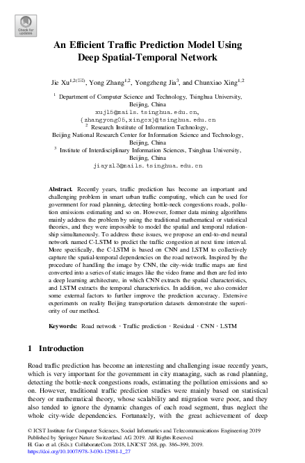 (PDF) An Efficient Traffic Prediction Model Using Deep Spatial-Temporal ...