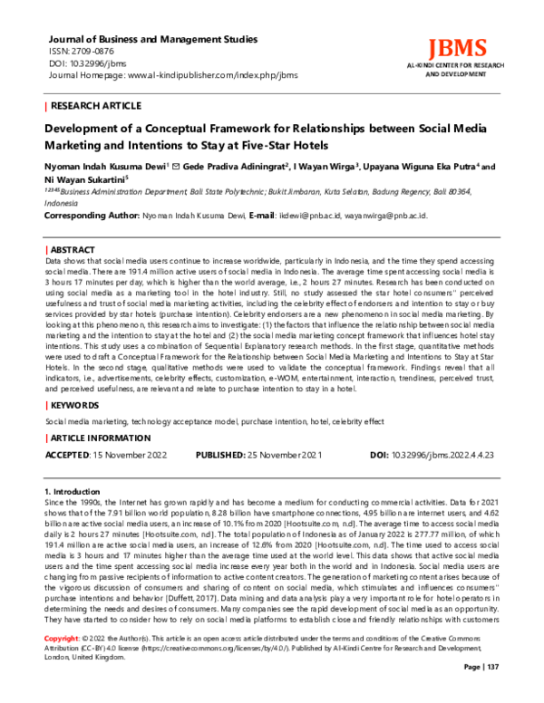 (PDF) Development of a Conceptual Framework for Relationships between ...