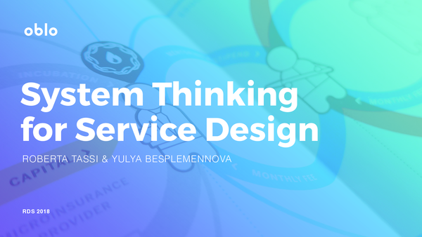 (PDF) Systems thinking for service design