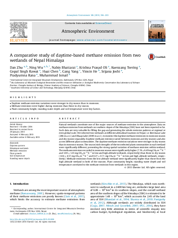 (PDF) A comparative study of daytime-based methane emission from two ...