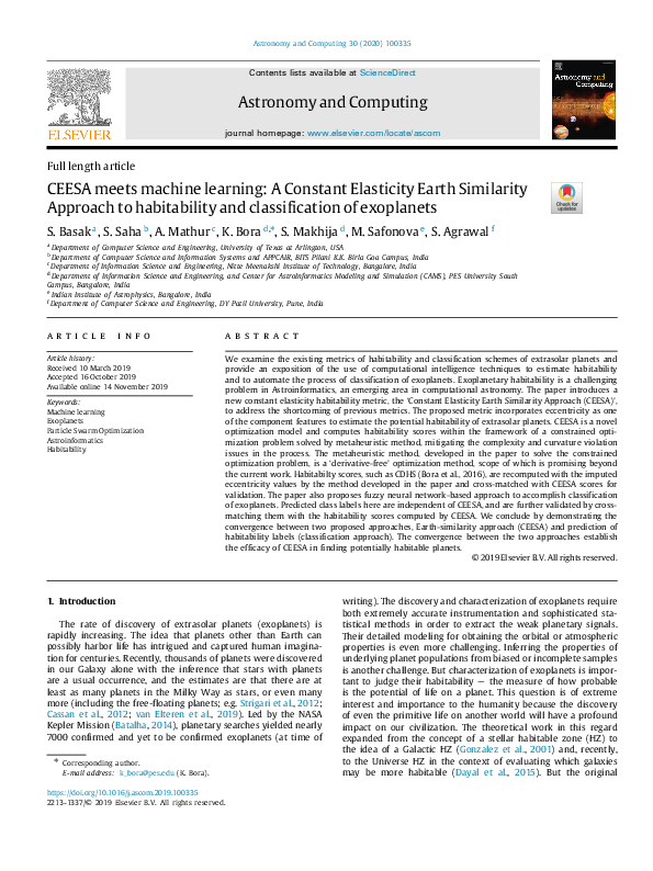 (PDF) CEESA meets machine learning: A Constant Elasticity Earth ...