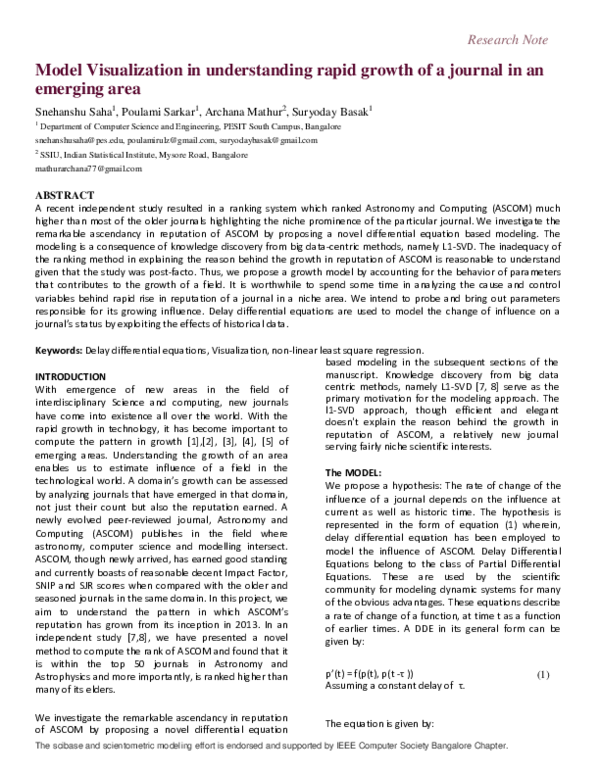 (PDF) Model Visualization in Understanding Rapid Growth of a Journal in ...