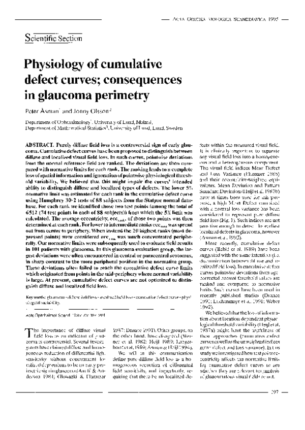 (PDF) Physiology of cumulative defect curves; consequences in glaucoma ...