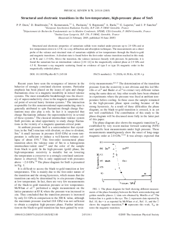 (PDF) Structural and electronic transitions in the low-temperature ...