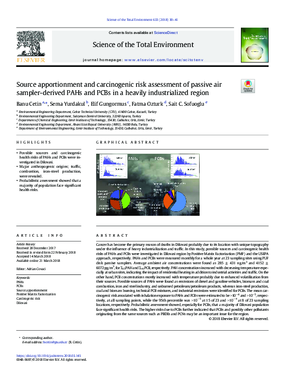 (PDF) Source apportionment and carcinogenic risk assessment of passive ...